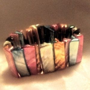 Cute colorful good vibes bracelet.